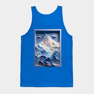 Ethereal Mount Everest with shades of blue and lavender ! Tank Top